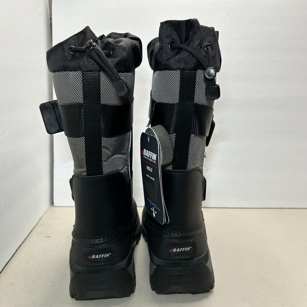 Baffin Black Gray Winter Snow Boots - Picture 2 of 9
